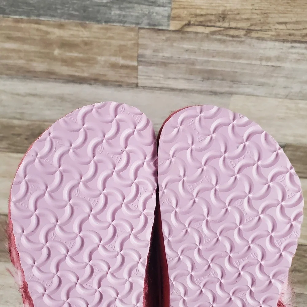 Birkenstock Kaprun Braid Clogs 9 Narrow Inuit‎ Pink Wool Felt Slip On Slipper